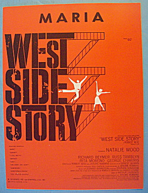 Maria Sheet Music 1957 West Side Story