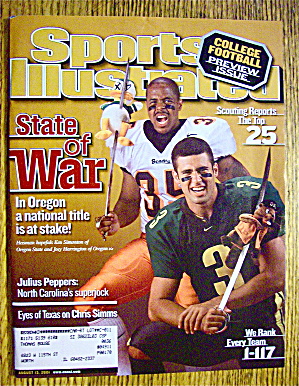 Sports Illustrated Magazine August 13, 2001 Oregon