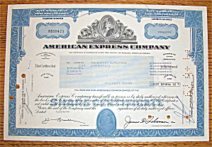 1979 American Express Company Stock Certificate