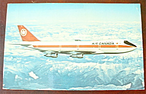 Air Canada Plane Postcard (Boeing 747)