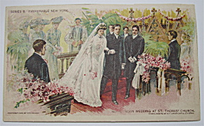 Noon Wedding At Saint Thomas Church Postcard