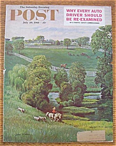Saturday Evening Post Cover-july 29, 1961-farm (Clymer)