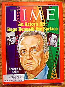 Time Magazine-march 22, 1971-george C. Scott