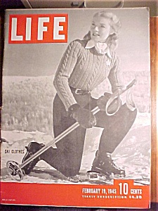 Life Magazine-february 19, 1945-gypsy Rose Lee