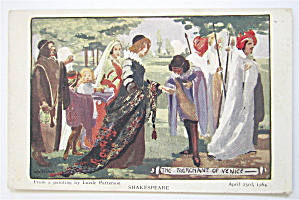 The Merchant Of Venice, Shakespeare Postcard