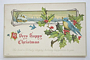 A Very Happy Christmas Postcard