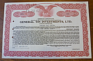 General Tin Investment Ltd.