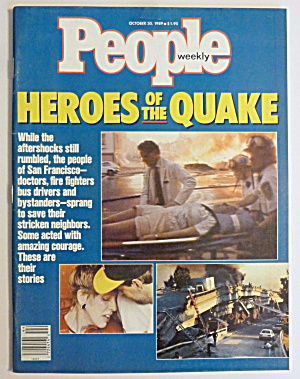 People Magazine October 30, 1989 Heroes Of Quake