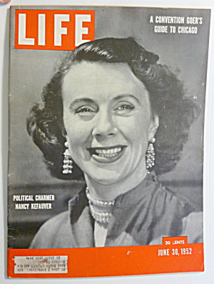 Life Magazine-june 30, 1952-nancy Kefauver