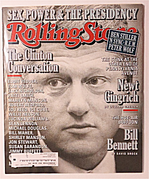 Rolling Stone November 12, 1998 Clinton Conversation
