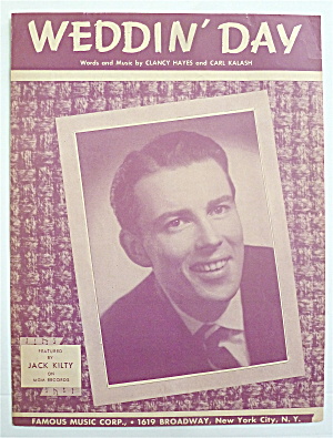 Sheet Music For 1949 Weddin' Day
