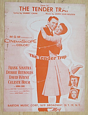 1955 The Tender Trap Sheet Music (Sinatra & Reynolds)