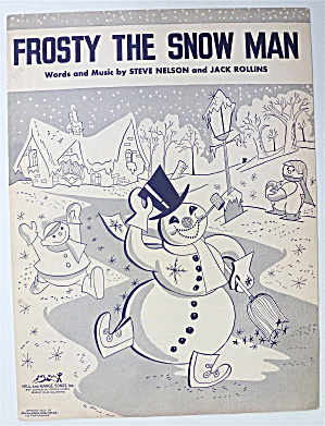 Sheet Music 1950 Frosty The Snow Man