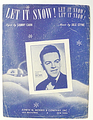 Sheet Music For 1945 Let It Snow Let It Snow