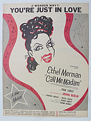 Sheet Music 1950 (I Wonder Why?) You're Just In Love