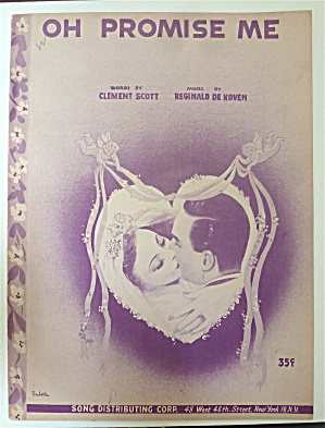 Sheet Music For 1948 Oh Promise Me