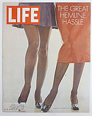Life Magazine-march 13, 1970-great Hemline Hassle