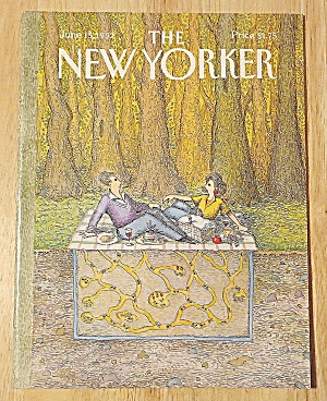 New Yorker Magazine June 15, 1992 Couple Picnicking