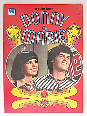 Donny & Marie Whitman Coloring Book 1977