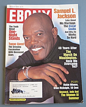 Ebony Magazine August 2003 Samuel L. Jackson