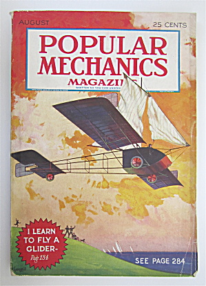 Popular Mechanics Magazine August 1930 Fly A Glider