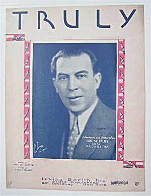 Sheet Music 1930 Truly (Phil Spitalny Cover)