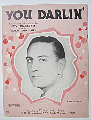 Sheet Music 1930 You Darlin'