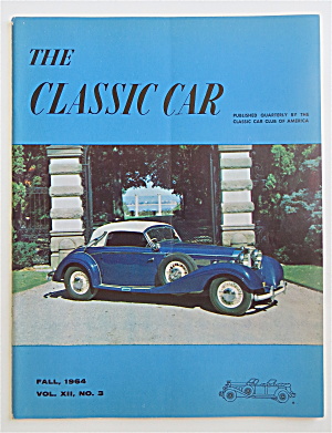 The Classic Car Magazine Fall 1964 1938 Mercedes Benz
