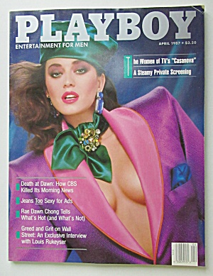 Playboy Magazine April 1987 Ava Fabian/ Anna Clark