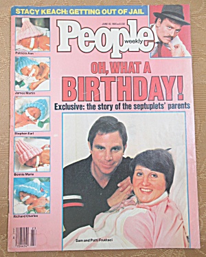 People Magazine June 10, 1985 Septuplet Parents
