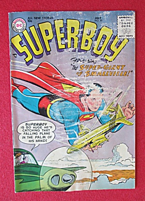 Superboy Comics July 1956 Super Giant Of Smallville