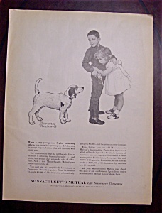Norman Rockwell 1960 Massachusetts Mutual Life Ad
