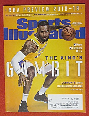 Sport Illustrated Magazine October 22-29, 2018 The King