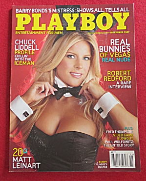 Playboy Magazine November 2007 Lindsay Wagner
