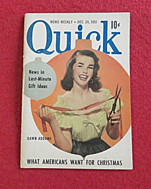 Quick News Weekly Magazine October 22, 1951