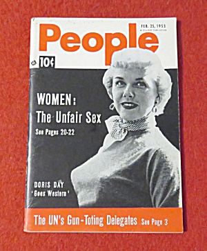 People Today Magazine February 25, 1953 Doris Day