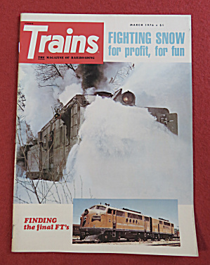 Trains Magazine March 1976 Fighting Snow