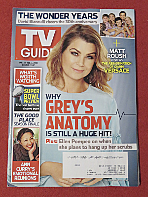 Tv Guide January 22-february 4, 2018 Grey's Anatomy