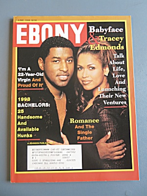 Ebony Magazine-june 1998-babyface & Tracey Edmonds