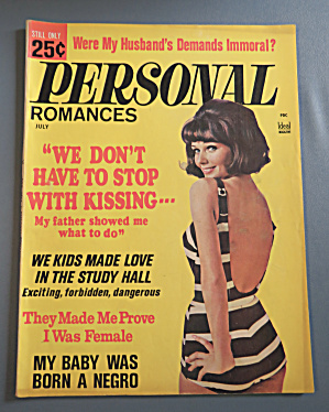 Personal Romances Magazine July 1965