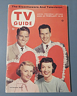 Tv Guide February 12-18, 1955 Hit Parade Stars