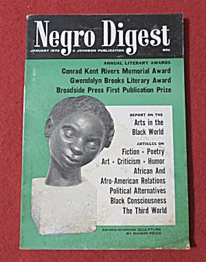 Negro Digest Magazine January 1970 Arts & Black World
