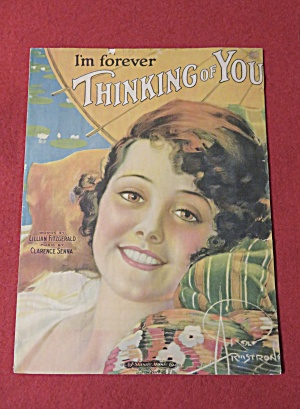 1920 Sheet Music I'm Forever Thinking Of You Rolf Cover