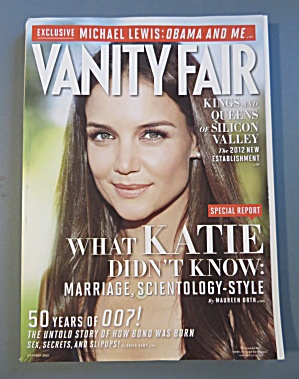 Vanity Fair October 2012 Katie Holmes/obama & Me