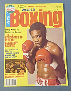 World Boxing Magazine November 1982 Sugar Ray Leonard