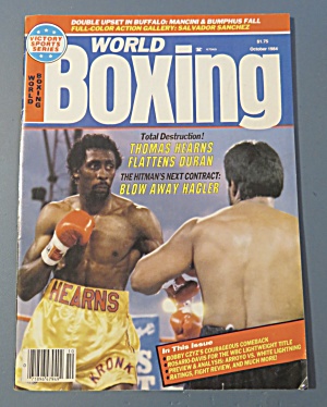 World Boxing Magazine October 1984 Hearns Vs Duran