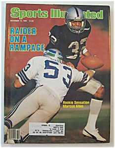 Sports Illustrated Magazine -dec 13, 1982- Marcus Allen