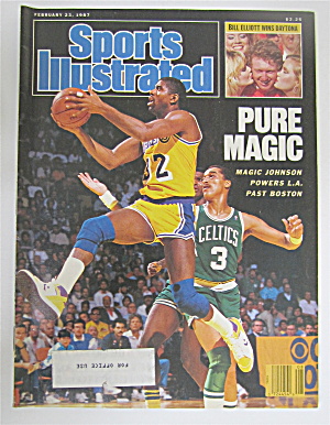 Sports Illustrated February 23, 1987 Magic Johnson