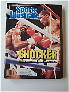 Sports Illustrated Magazine -april 13, 1987- Sugar Ray