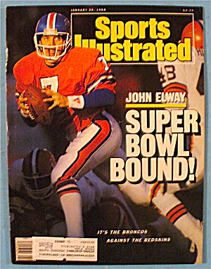 Sports Illustrated Magazine-jan 25, 1988-john Elway